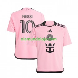 Camisola Inter Miami Lionel Messi 10 Homem Equipamento Primeiro 2024 Manga Curta
